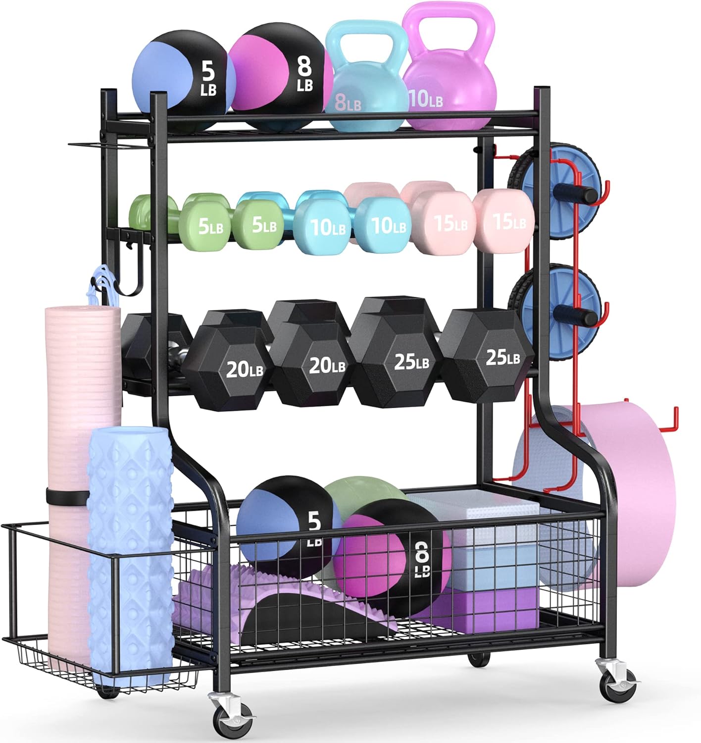 Home Gym Dumbbells - Suporte para Halteres de Academia Doméstica