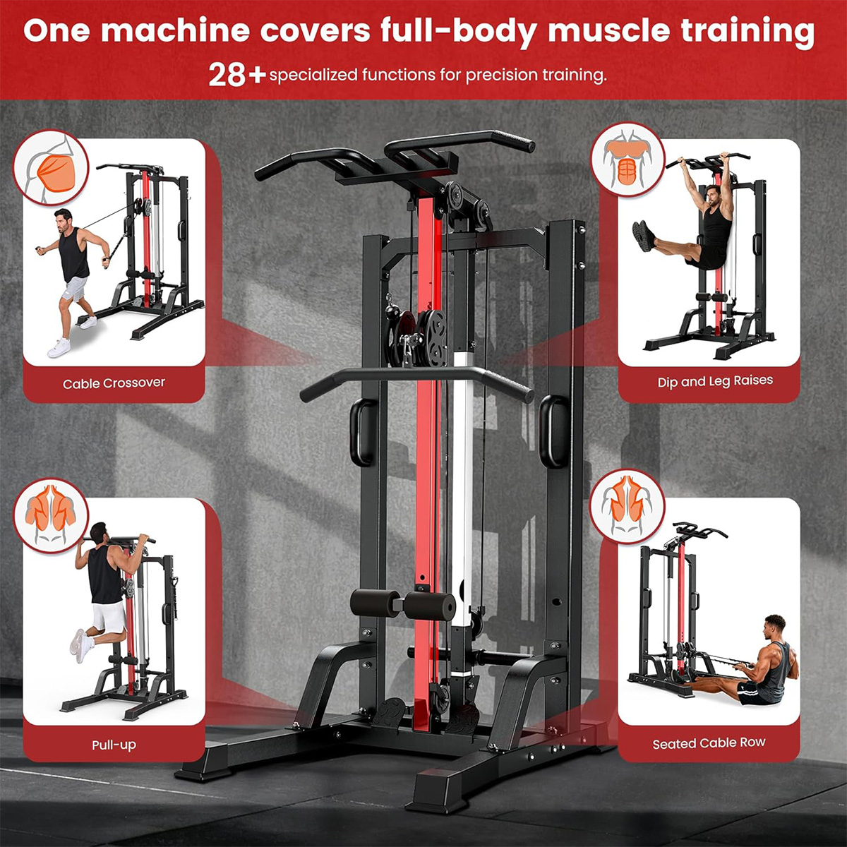 Máquina de Ginástica Pooboo pa - Home Gym Lat Pulldown Machine avaliação e preço