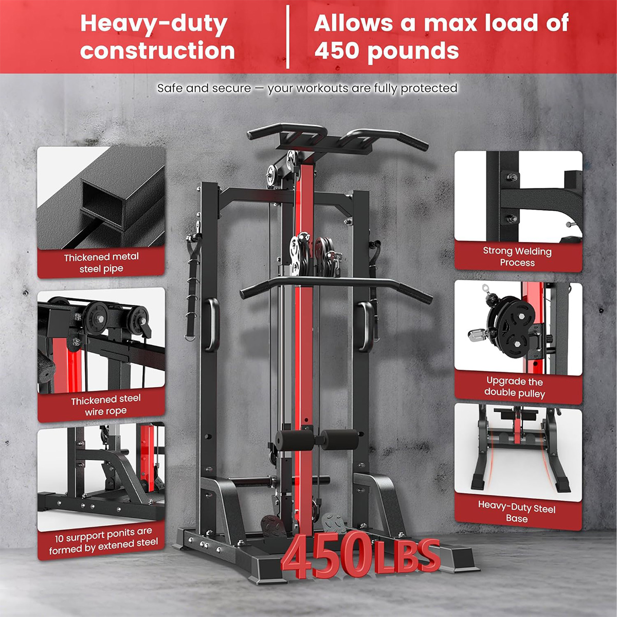 Máquina de Ginástica Pooboo pa - Home Gym Lat Pulldown Machine avaliação e preço