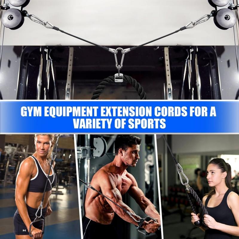 1/2 pçs extensão de cabo de gi - Home Gym Lat Pulldown Machine avaliação e preço