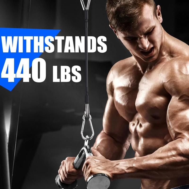 1/2 pçs extensão de cabo de gi - Home Gym Lat Pulldown Machine avaliação e preço