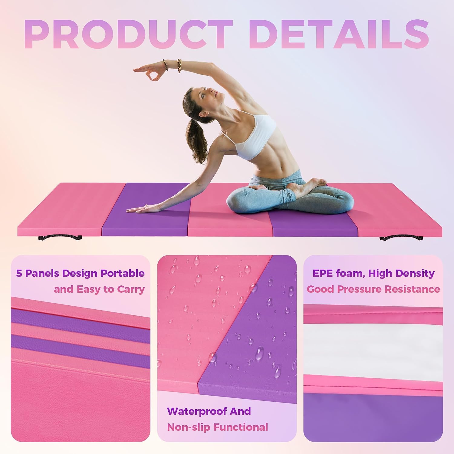 Tapete de Yoga Dobrável, Tapet - Home Gym Floor avaliação e preço
