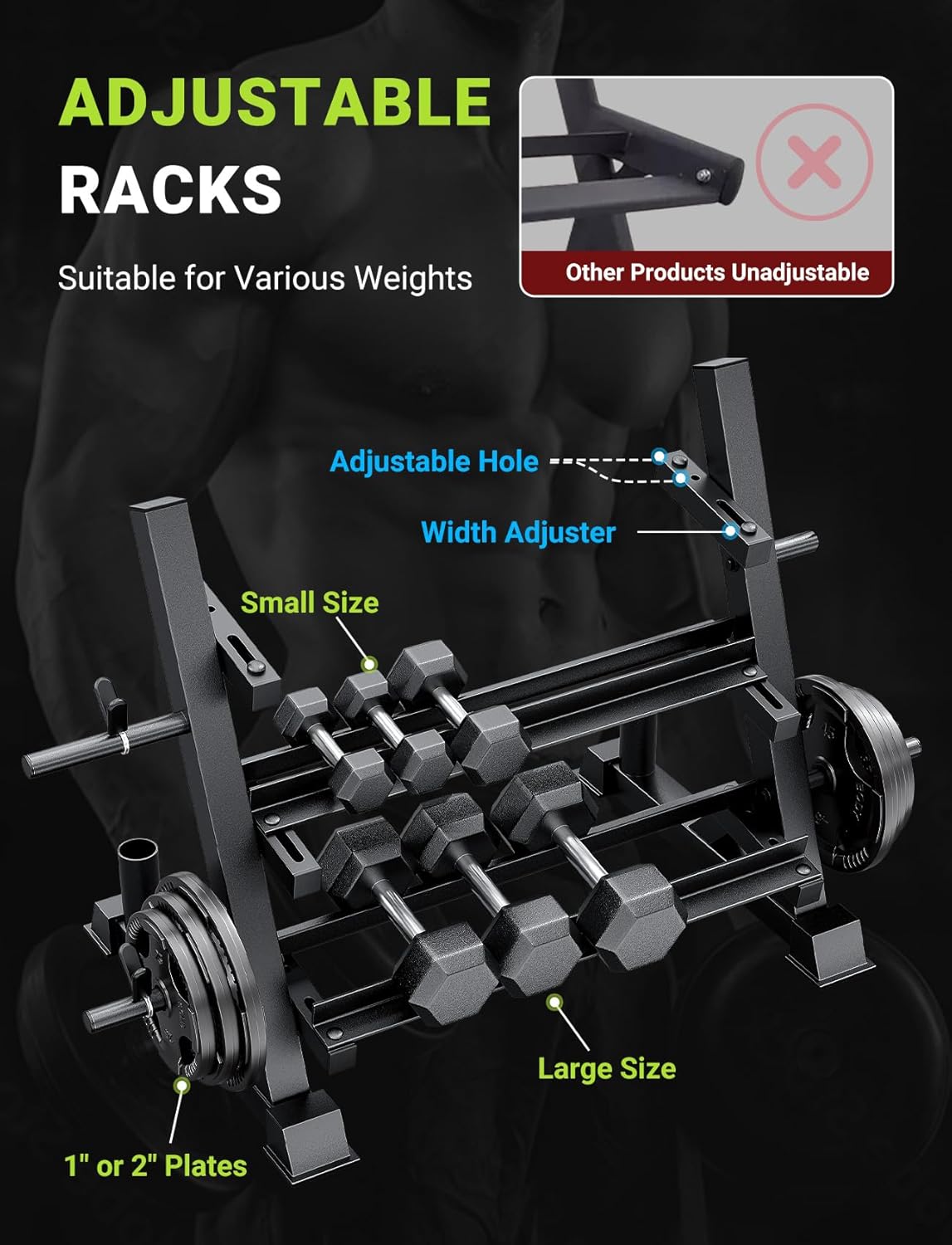 Suporte para Halteres Ajustáve - Home Gym Dumbbells avaliação e preço