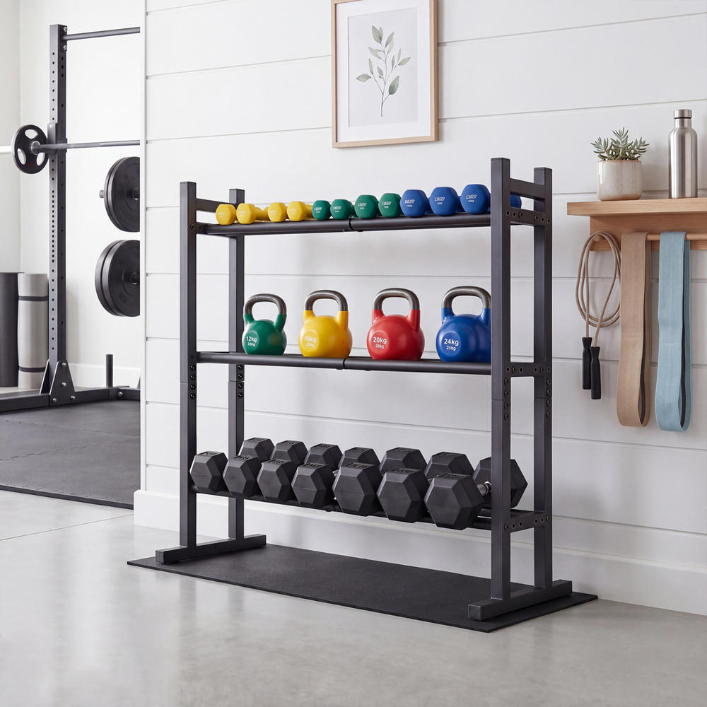 Suporte para Halteres de 3 Nív - Home Gym Dumbbells avaliação e preço