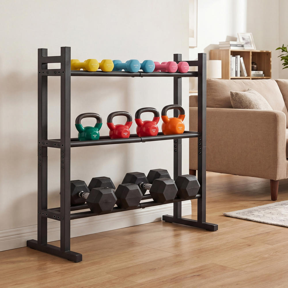 Suporte para Halteres de 3 Nív - Home Gym Dumbbells avaliação e preço